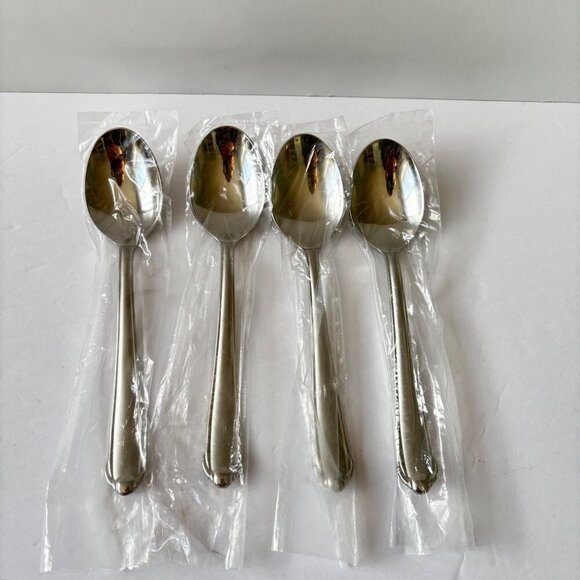 Mikasa Other - Mikasa Gerald Patrick Classico Soup Spoons Set 4 Satin Stainless Steel 18/8 New